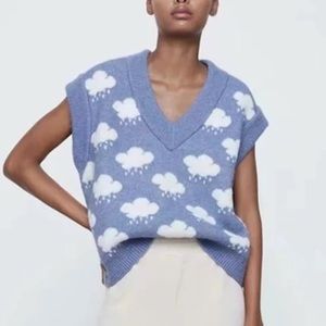 ZARA CLOUD SWEATER VEST
